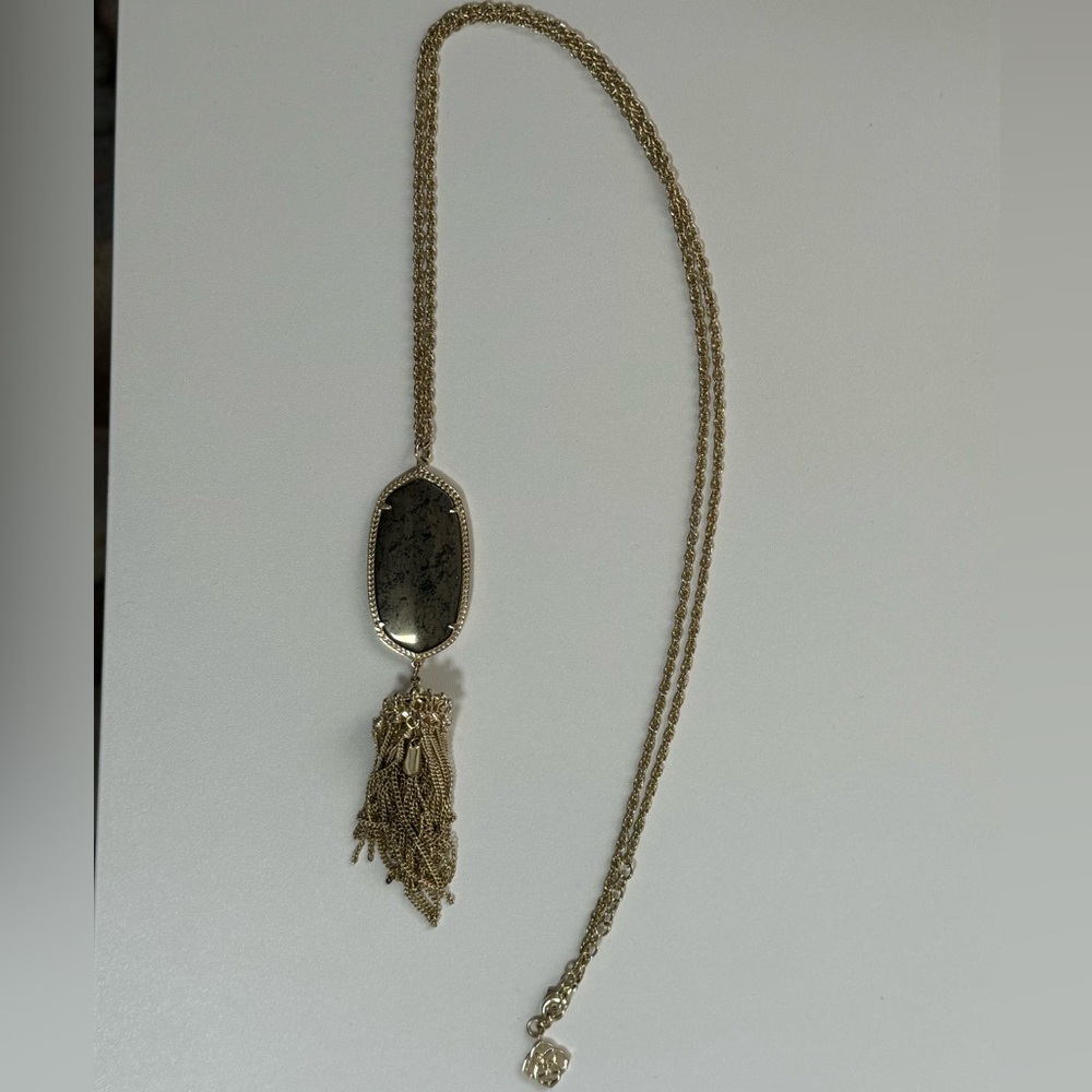 Kendra Scott Gold Pyrite Rayne Necklace